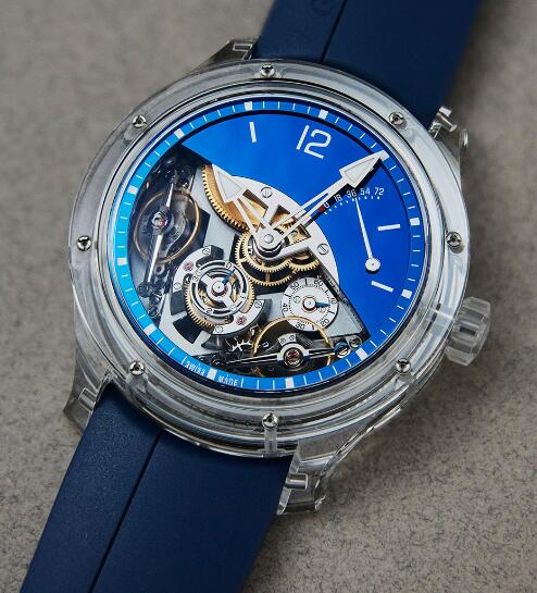 Greubel Forsey Double Balancier Sapphire Blue Replica Watch